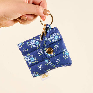Puffy Earbud Case Keychain-Endless Daydream Navy-Tech Accessories-The Darling Effect-Summit Lane Boutique, Women's Apparel and Gifts located in Grand Rapids, MI