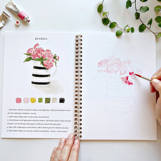 Bouquets watercolor workbook-Stationary-emily lex studio-Summit Lane Boutique, Women's Apparel and Gifts located in Grand Rapids, MI