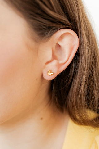 Bella Butterfly Nap Back Earrings-Earrings-Linny Co-Summit Lane Boutique, Women's Apparel and Gifts located in Grand Rapids, MI