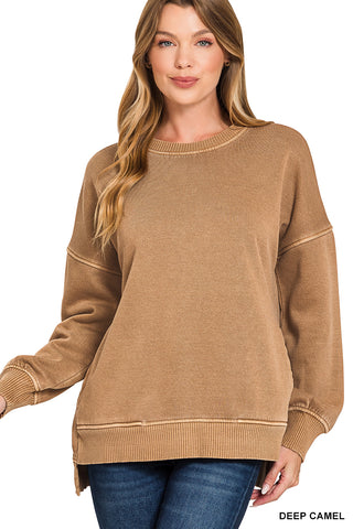 Alex Pocket Pullover-Sweatshirt-Zenana-Summit Lane Boutique, Women's Apparel and Gifts located in Grand Rapids, MI