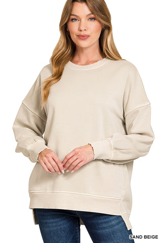 Alex Pocket Pullover-Sweatshirt-Zenana-Summit Lane Boutique, Women's Apparel and Gifts located in Grand Rapids, MI