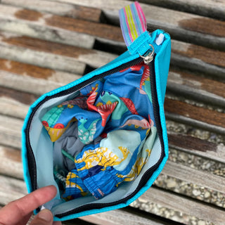 Cabana Clutch French Blue and Pool-Scout Bag-Scout Bags-Summit Lane Boutique, Women's Apparel and Gifts located in Grand Rapids, MI