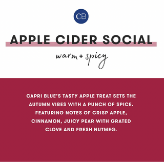 Apple Cider Social Glimmer Inverted Candle-Candles-Capri Blue-Summit Lane Boutique, Women's Apparel and Gifts located in Grand Rapids, MI