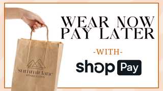 Wear now pay later with shop pay