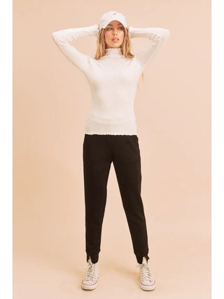 Marcey Mockneck-Long Sleeves-AEMI + CO-Summit Lane Boutique, Women's Apparel and Gifts located in Grand Rapids, MI