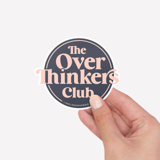 Vinyl Sticker - Overthinkers Club-Stickers-Inklings Paperie-Summit Lane Boutique, Women's Apparel and Gifts located in Grand Rapids, MI