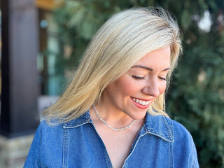 Beaded Necklace - Glass Hearts - Nora-Necklaces-Taylor Elliott Designs-Summit Lane Boutique, Women's Apparel and Gifts located in Grand Rapids, MI