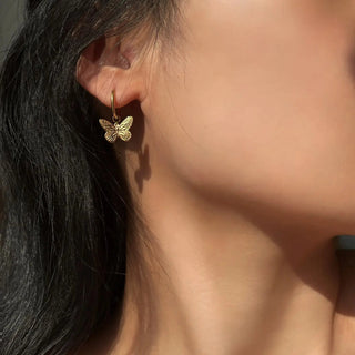 Faye Huggie Charm Earrings-Earrings-Linny Co-Summit Lane Boutique, Women's Apparel and Gifts located in Grand Rapids, MI