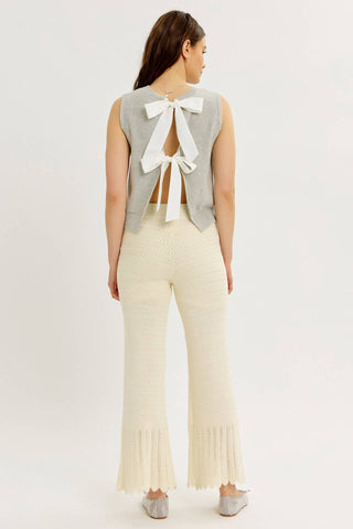 Celia Bow Vest-Vest-idem ditto-Summit Lane Boutique, Women's Apparel and Gifts located in Grand Rapids, MI