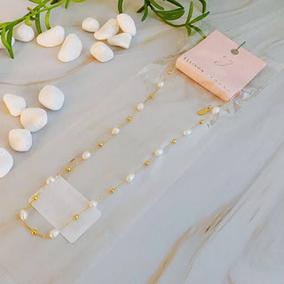 Ashley Freshwater pearl Necklace-Necklaces-Ellison+Young-Summit Lane Boutique, Women's Apparel and Gifts located in Grand Rapids, MI