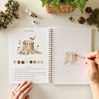 Woodland watercolor workbook-Stationary-emily lex studio-Summit Lane Boutique, Women's Apparel and Gifts located in Grand Rapids, MI