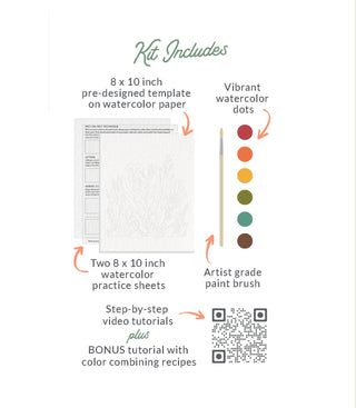 All-In-One Beginner Watercolor Kit - Wildflowers-Crafts-Breathe People-Summit Lane Boutique, Women's Apparel and Gifts located in Grand Rapids, MI