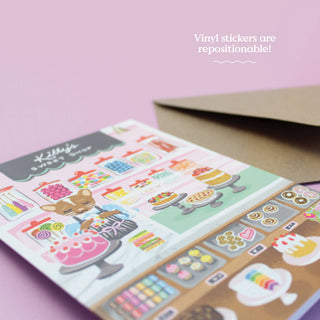 Sticker Scene Card - Sweet Shop-Cards-Inklings Paperie-Summit Lane Boutique, Women's Apparel and Gifts located in Grand Rapids, MI
