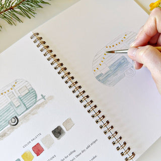 Camping watercolor workbook-Stationary-emily lex studio-Summit Lane Boutique, Women's Apparel and Gifts located in Grand Rapids, MI