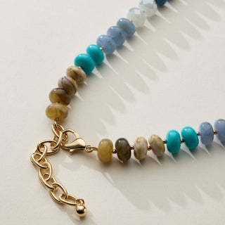 Mixed Bead Short Necklace with Adjustable Length-Necklaces-Frem-Summit Lane Boutique, Women's Apparel and Gifts located in Grand Rapids, MI