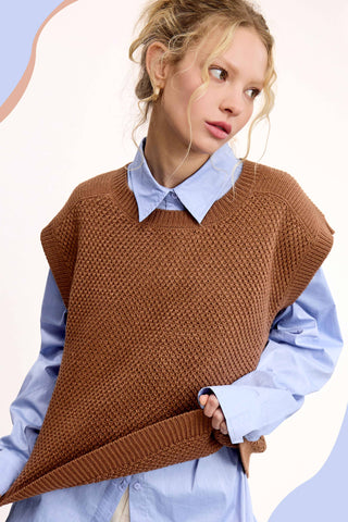 Maryann Sweater Vest-Vest-La Miel-Summit Lane Boutique, Women's Apparel and Gifts located in Grand Rapids, MI