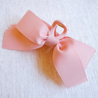 Gross Grain Bow Hair Claw clip-Hair Accessories-Ellison+Young-Summit Lane Boutique, Women's Apparel and Gifts located in Grand Rapids, MI