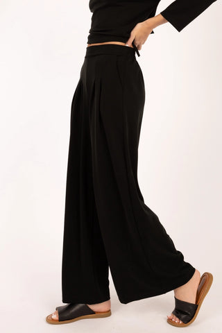 Mara Pleated Wide Leg-Pants-Elle + Grey-Summit Lane Boutique, Women's Apparel and Gifts located in Grand Rapids, MI