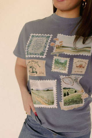 Psalm 23 Stamp Graphic Tee-Graphic Tees-Whitney | Chaudoin Creations-Summit Lane Boutique, Women's Apparel and Gifts located in Grand Rapids, MI