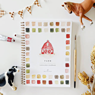 Farm watercolor workbook-Stationary-emily lex studio-Summit Lane Boutique, Women's Apparel and Gifts located in Grand Rapids, MI