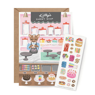 Sticker Scene Card - Sweet Shop-Cards-Inklings Paperie-Summit Lane Boutique, Women's Apparel and Gifts located in Grand Rapids, MI
