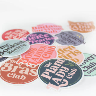 Vinyl Sticker - Sleepless Nights Club-Stickers-Inklings Paperie-Summit Lane Boutique, Women's Apparel and Gifts located in Grand Rapids, MI