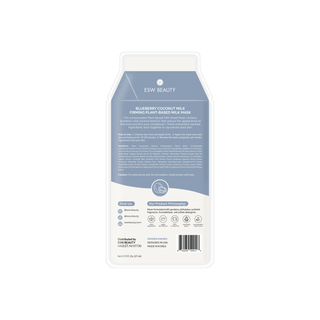 Blueberry Coconut Milk Firming Plant-Based Milk Sheet Mask-Bath & Body-ESW Beauty-Summit Lane Boutique, Women's Apparel and Gifts located in Grand Rapids, MI
