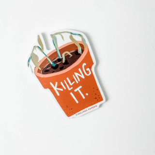 Vinyl Sticker - Killing it-Stickers-Inklings Paperie-Summit Lane Boutique, Women's Apparel and Gifts located in Grand Rapids, MI