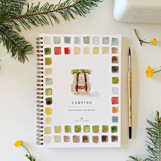 Camping watercolor workbook-Stationary-emily lex studio-Summit Lane Boutique, Women's Apparel and Gifts located in Grand Rapids, MI