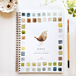 Birds watercolor workbook-Stationary-emily lex studio-Summit Lane Boutique, Women's Apparel and Gifts located in Grand Rapids, MI