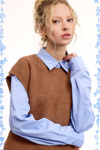 Maryann Sweater Vest-Vest-La Miel-Summit Lane Boutique, Women's Apparel and Gifts located in Grand Rapids, MI