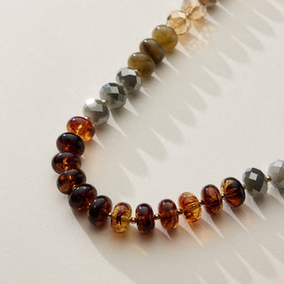 Mixed Bead Short Necklace with Adjustable Length-Necklaces-Frem-Summit Lane Boutique, Women's Apparel and Gifts located in Grand Rapids, MI