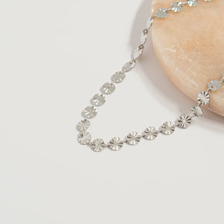 18K Gold PVD Stainless Steel Sunburst Chain Necklace-Necklaces-WJW-Summit Lane Boutique, Women's Apparel and Gifts located in Grand Rapids, MI