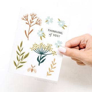 Thinking of You Soft Florals Greeting Card-Greeting Cards-Onderkast Studio-Summit Lane Boutique, Women's Apparel and Gifts located in Grand Rapids, MI