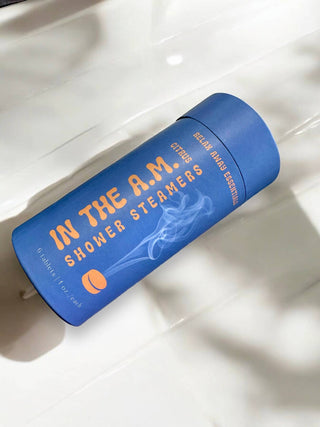 In The A.M. Shower Steamers 6 Pack - Aromatherapy -Steamers-Relax Away Essentials-Summit Lane Boutique, Women's Apparel and Gifts located in Grand Rapids, MI