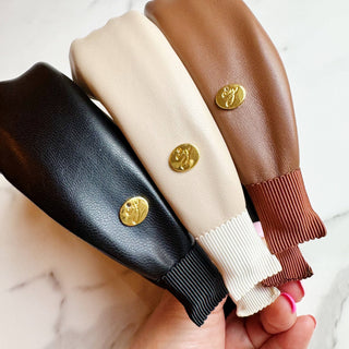 Leather Better Knotted Headband-Hair Accessories-Ellison+Young-Summit Lane Boutique, Women's Apparel and Gifts located in Grand Rapids, MI