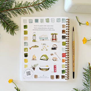 Camping watercolor workbook-Stationary-emily lex studio-Summit Lane Boutique, Women's Apparel and Gifts located in Grand Rapids, MI