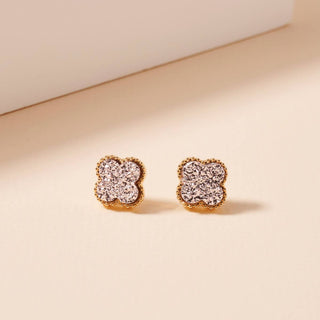 Lilla Haven Flower Druzy Stone Stud Earrings-Earrings-Frem-Summit Lane Boutique, Women's Apparel and Gifts located in Grand Rapids, MI