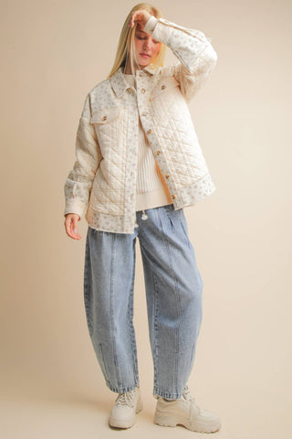 Tara Floral Shacket-Jackets-VERY J-Summit Lane Boutique, Women's Apparel and Gifts located in Grand Rapids, MI