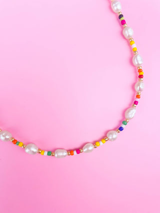 Multi-Pearl Rainbow Bead Necklace-Necklaces-Pip & Co.-Summit Lane Boutique, Women's Apparel and Gifts located in Grand Rapids, MI