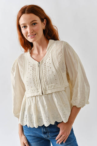 Leah Half Zip Sweater-Sweaters-Aaron & Amber-Summit Lane Boutique, Women's Apparel and Gifts located in Grand Rapids, MI