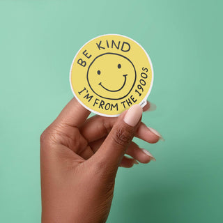 Vinyl Sticker - Be Kind (1900s)-Stickers-Inklings Paperie-Summit Lane Boutique, Women's Apparel and Gifts located in Grand Rapids, MI