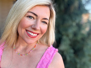 Beaded Necklace - Multi-Colored - Chloe-Necklaces-Taylor Elliott Designs-Summit Lane Boutique, Women's Apparel and Gifts located in Grand Rapids, MI