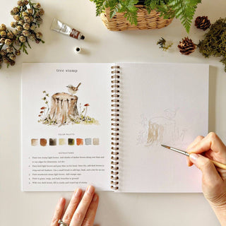 Woodland watercolor workbook-Stationary-emily lex studio-Summit Lane Boutique, Women's Apparel and Gifts located in Grand Rapids, MI