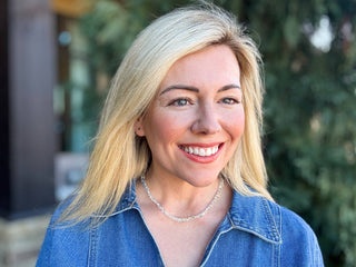 Beaded Necklace - Glass Hearts - Nora-Necklaces-Taylor Elliott Designs-Summit Lane Boutique, Women's Apparel and Gifts located in Grand Rapids, MI