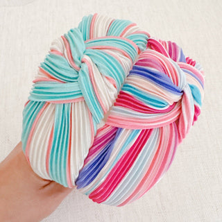 Color Pleats Headband-Hair Accessories-Ellison+Young-Summit Lane Boutique, Women's Apparel and Gifts located in Grand Rapids, MI
