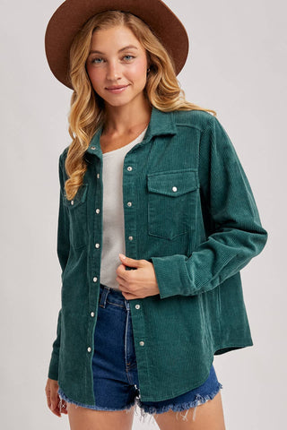 London Corduroy Shacket-Jackets-Bluivy-Summit Lane Boutique, Women's Apparel and Gifts located in Grand Rapids, MI