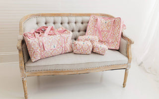 Dahlia | Large Quilted Zipper Tote Bag-Tote Bag-Heart of Grace-Summit Lane Boutique, Women's Apparel and Gifts located in Grand Rapids, MI