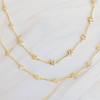 Oh My Shaped Sparkling Necklace-Necklaces-Ellison+Young-Summit Lane Boutique, Women's Apparel and Gifts located in Grand Rapids, MI