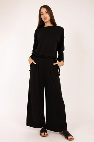 Mara Pleated Wide Leg-Pants-Elle + Grey-Summit Lane Boutique, Women's Apparel and Gifts located in Grand Rapids, MI